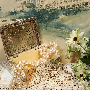 Brighton silver-plated jewelry box